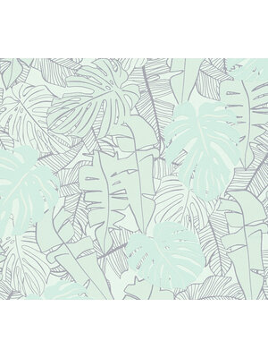 Livingwalls House of Turnowsky - Turquoise - Jungle Behang - 389054 Livingwalls House of Turnowsky - Turquoise - Jungle Behang - 389054