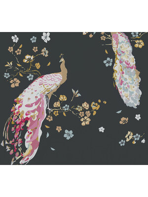 Livingwalls House of Turnowsky - Zwart - Floral - 389061 Livingwalls House of Turnowsky - Zwart - Floral - 389061