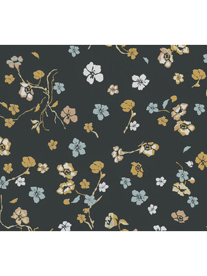 Livingwalls House of Turnowsky - Zwart - Floral - 389071 Livingwalls House of Turnowsky - Zwart - Floral - 389071
