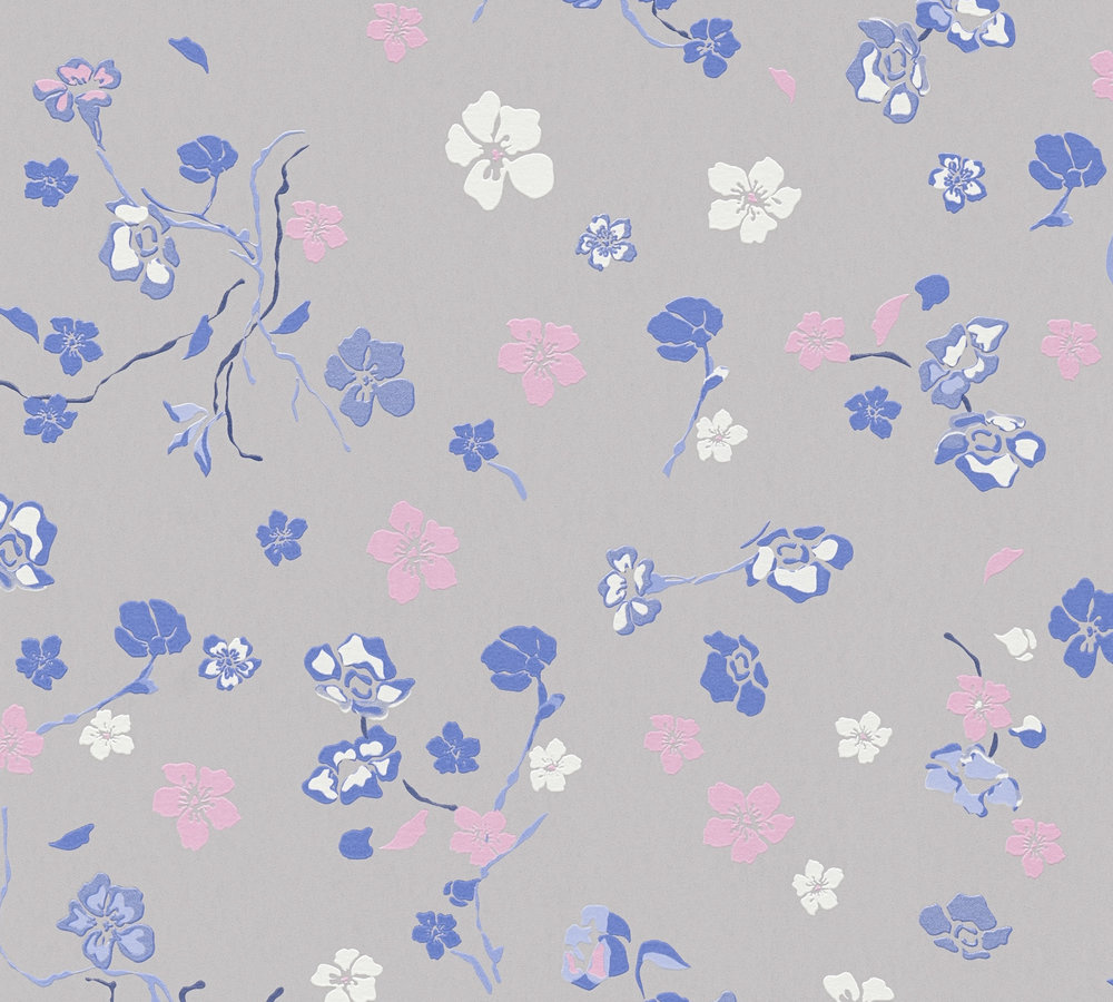 Livingwalls House of Turnowsky - Grijs - Floral - 389074 afbeelding