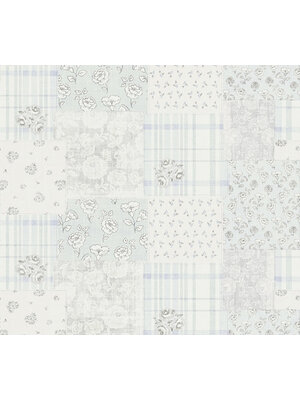 AS Creation Maison Charme - Licht Blauw - Patchwork - 390664