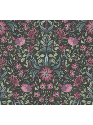 AS Creation Maison Charme - Zwart - Vogel - 390751