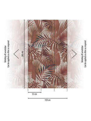 Livingwalls Metropolitan Stories. Travel Stories - Rood Bruin - Planten Behang - 391802 Livingwalls Metropolitan Stories. Travel Stories - Rood Bruin - Planten Behang - 391802