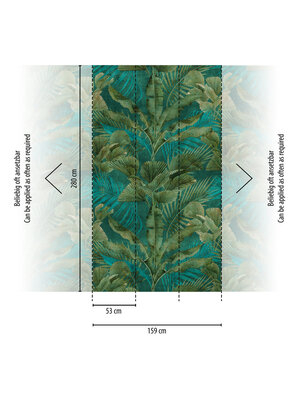 Livingwalls Metropolitan Stories. Travel Stories - Groen - Planten Behang - 391851