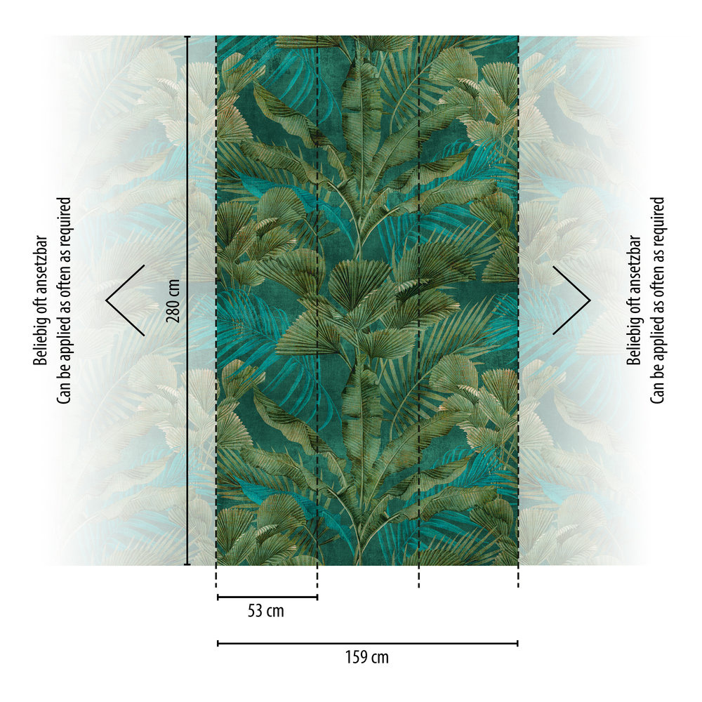 Livingwalls Metropolitan Stories. Travel Stories - Groen - Planten Behang - 391851 afbeelding