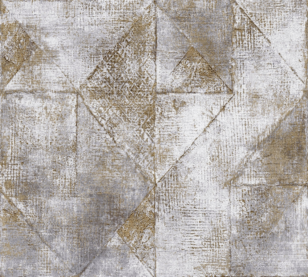 GRAFISCH BEHANG | Industrieel - grijs goud - A.S. Création Profitex 2
