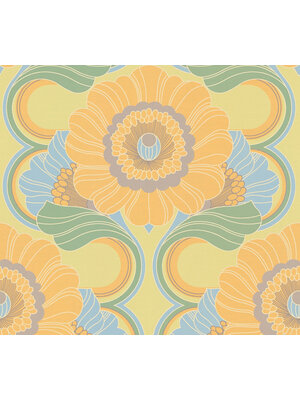 AS Creation Retro Chic - Blauw - Retro - 395301 AS Creation Retro Chic - Blauw - Retro - 395301