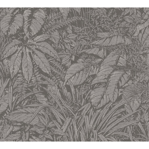 Livingwalls Smart Surfaces - Grijs - Floraal - 395607