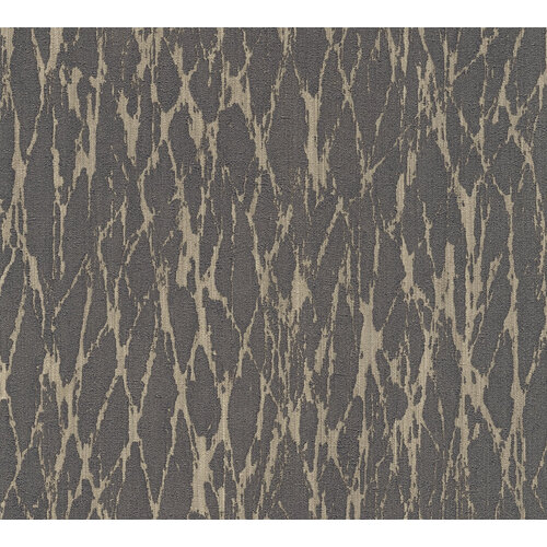 Livingwalls Smart Surfaces - Zwart - Metallic - 395635
