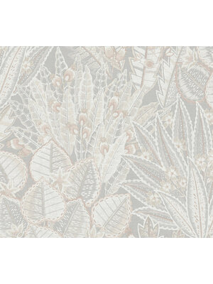 Livingwalls Stories of Life - Grijs - Bladeren - 396534 Livingwalls Stories of Life - Grijs - Bladeren - 396534