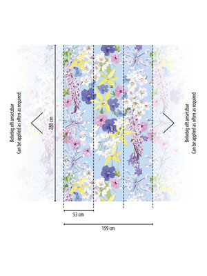 Livingwalls The Wall II - Bont - Bloemen - 391961 Livingwalls The Wall II - Bont - Bloemen - 391961