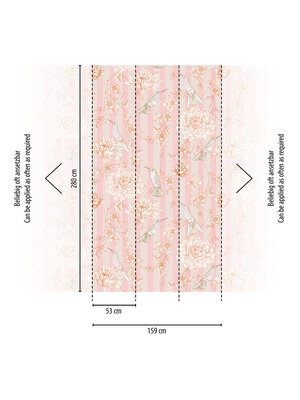 Livingwalls The Wall II - Rose - Strepen - 392021
