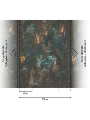 Livingwalls The Wall II - Zwart - Metallic - 392321