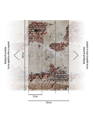 Livingwalls The Wall II - Grijs - Stenen Muur - 392351