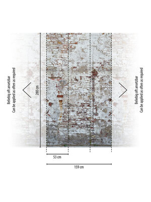Livingwalls The Wall II - Wit - Steenlook - 392381