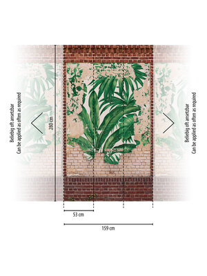 Livingwalls The Wall II - Bruin - Stenen Muur - 392452