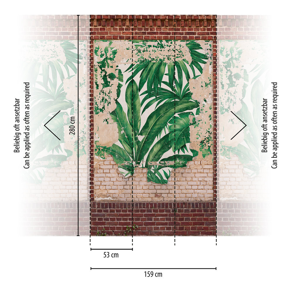 Livingwalls The Wall II - Bruin - Stenen Muur - 392452 afbeelding