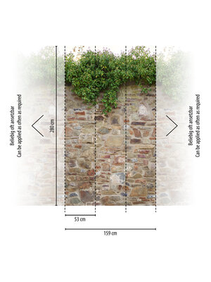 Livingwalls The Wall II - Beige - Klimop - 392471