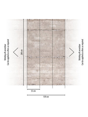 Livingwalls The Wall II - Grijs - Betonmuur - 392521