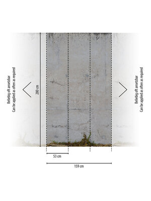 Livingwalls The Wall II - Grijs - Betonlook - 392541