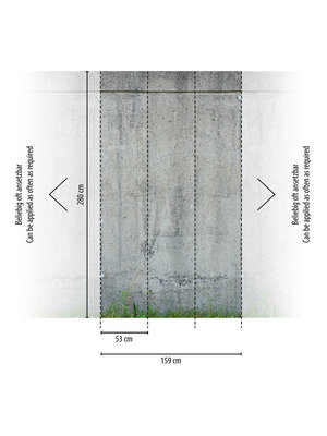 Livingwalls The Wall II - Grijs - Betonlook - 392551