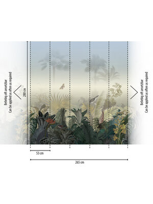 Livingwalls The Wall II - Bont - Palmen - 392701