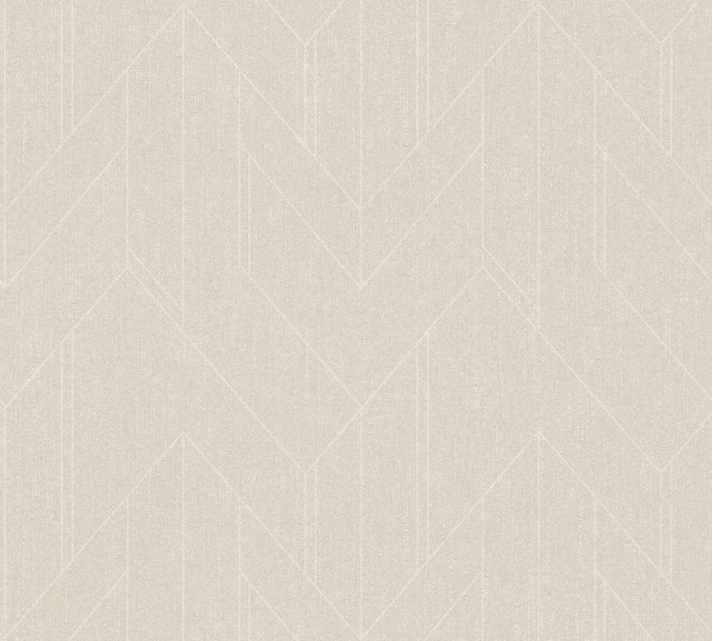LUXUEUS ART DECO BEHANG | Grafisch - grijs wit - "Architects Paper" A.S. Création Villa