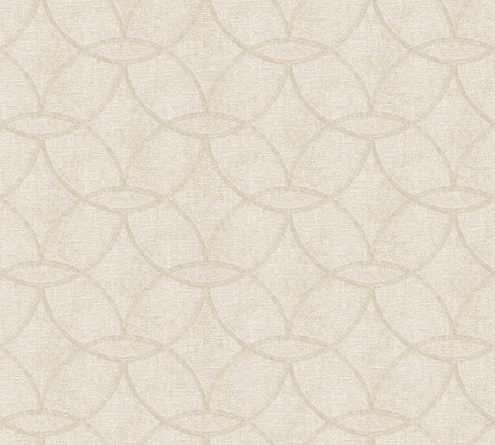 GEOMETRISCH DESIGN BEHANG | Grafisch - beige - "Architects Paper" A.S. Création Villa