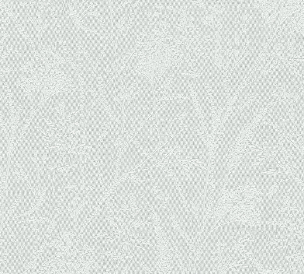 SUBTIELE TAKJES BEHANG | Landelijk - Groen Wit - A.S. Création Pure Elegance