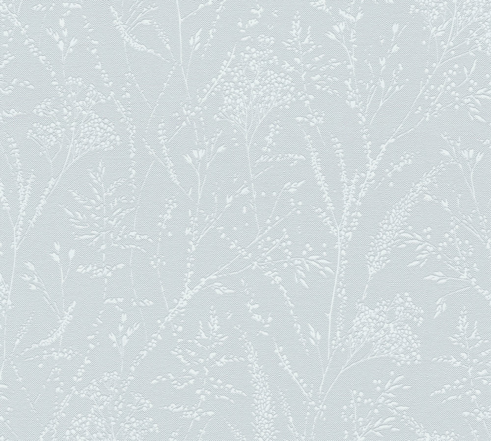 SUBTIELE TAKJES BEHANG | Landelijk - Blauw Wit - A.S. Création Pure Elegance