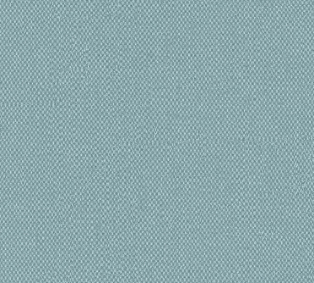 TEXTIELLOOK BEHANG | Basic Uni - Blauw turquoise - A.S. Création Pure Elegance