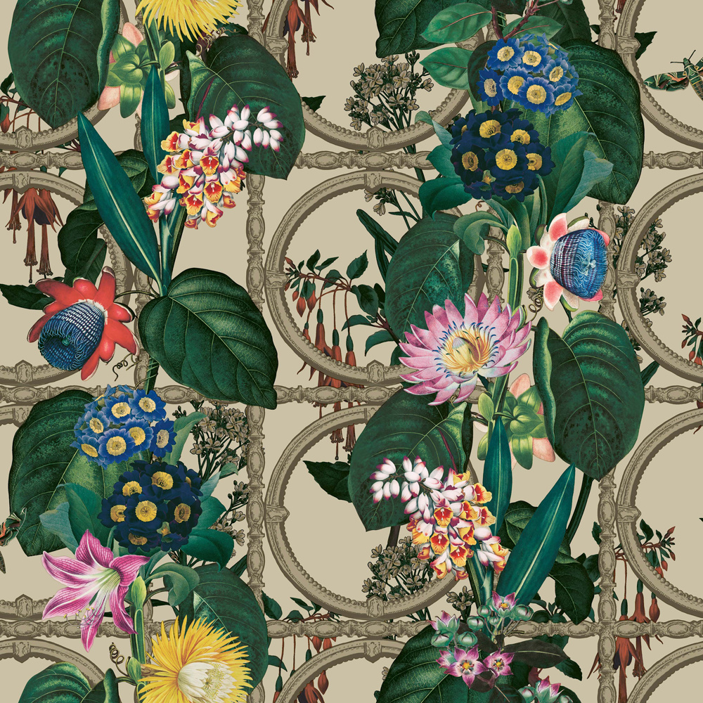 Dutch Wallcoverings Cascading Gardens - Alata - Beige afbeelding