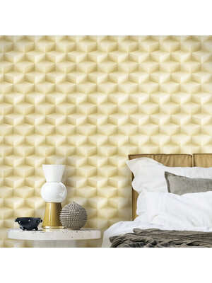 Dutch Wallcoverings New Tekko Blokje - Beige