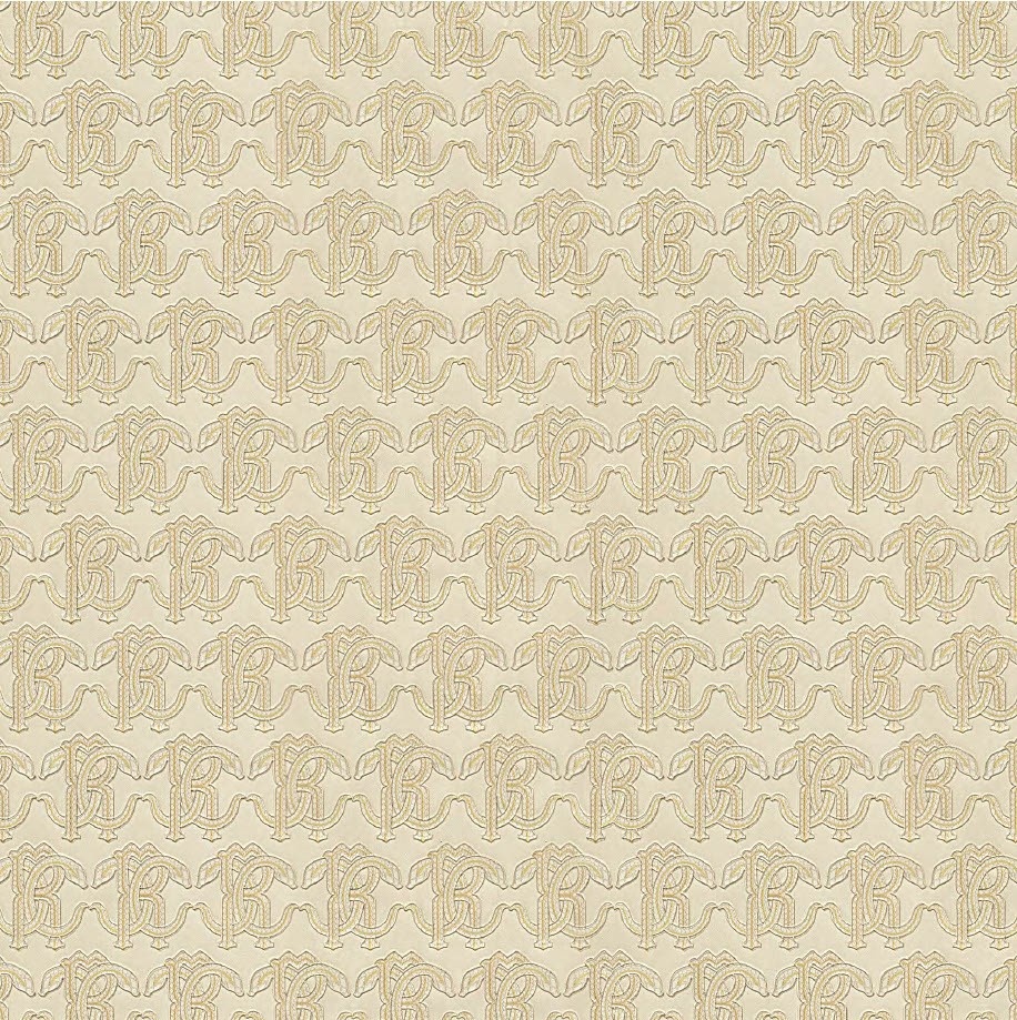 Dutch Wallcoverings Roberto Cavalli 9 - Logo - Beige