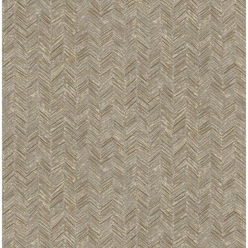 Dutch Wallcoverings Euphorie - Visgraat - Beige/Goud