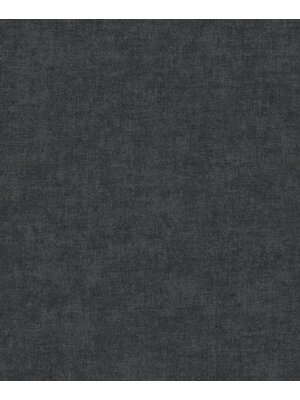 Dutch Wallcoverings Vlies Textured Touch Uni - Black/Silver