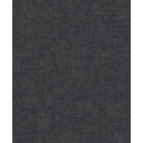 Dutch Wallcoverings Vlies Textured Touch Uni - Black/Silver