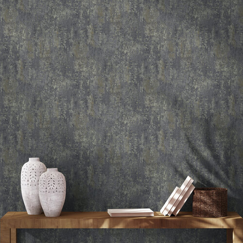 Dutch Wallcoverings Arabesque - Austin Navy - Blauw