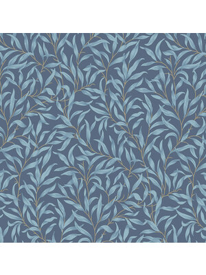 Dutch Wallcoverings British Heritage Blaadjes - Blauw Dutch Wallcoverings British Heritage Blaadjes - Blauw