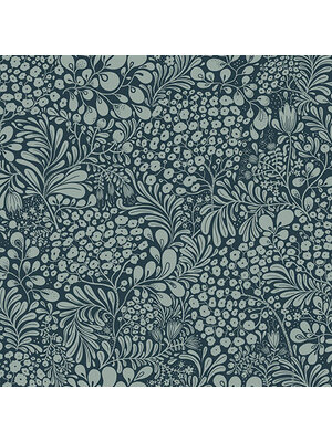 Dutch Wallcoverings Lina II - Siv Dark Blue - Blauw