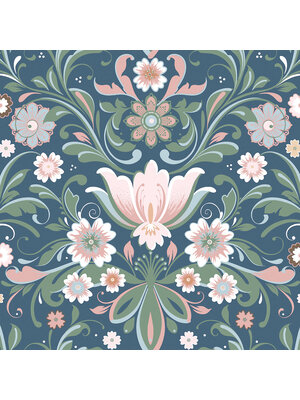 Dutch Wallcoverings Sunnano - Östanskär Blue - Blauw