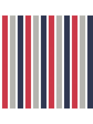 Dutch Wallcoverings Joy - Strepen - Blauw/Rood/Grijs