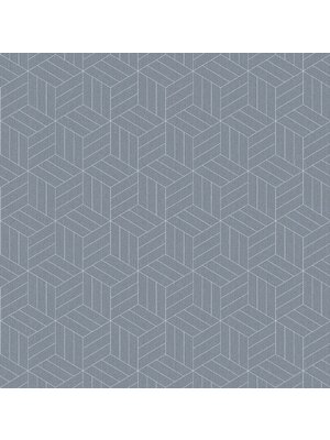 Dutch Wallcoverings Euphorie - Dessin - Blauwgrijs/Zilver Dutch Wallcoverings Euphorie - Dessin - Blauwgrijs/Zilver