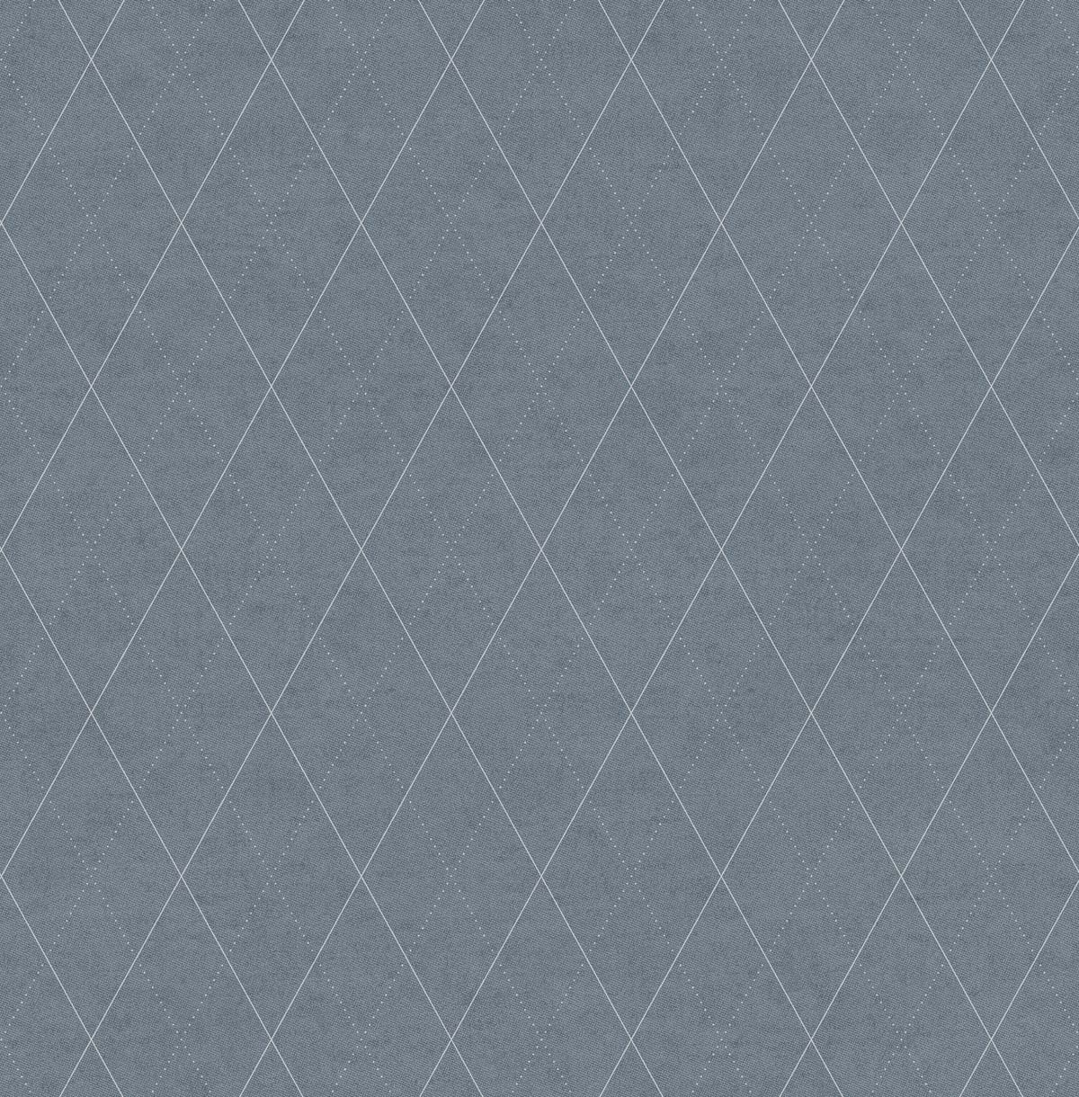 Dutch Wallcoverings Euphorie - Dessin - Blauwgrijs/Zilver afbeelding