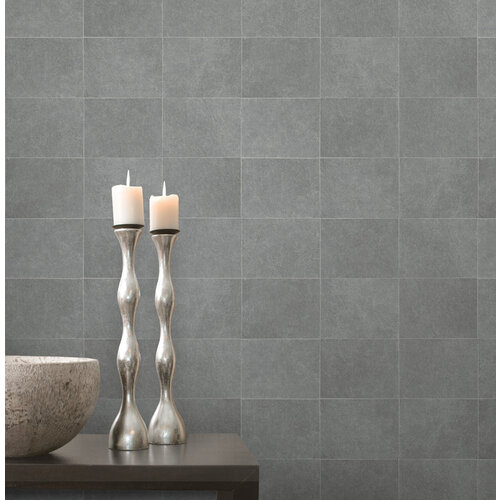 Dutch Wallcoverings Artisan - Blocks Silver