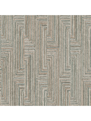 Designid Santa Fé Retro string Motif Blue - SA524014