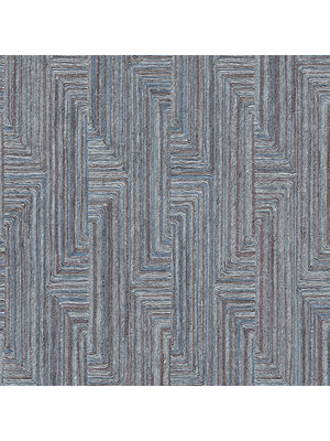 Dutch Wallcoverings Santa Fé Retro String Motif Navy - Blue Dutch Wallcoverings Santa Fé Retro String Motif Navy - Blue