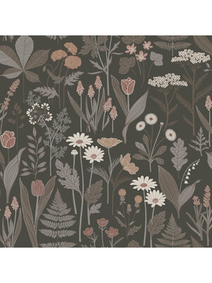 Dutch Wallcoverings Ortagard - Elsa Brown - Bruin