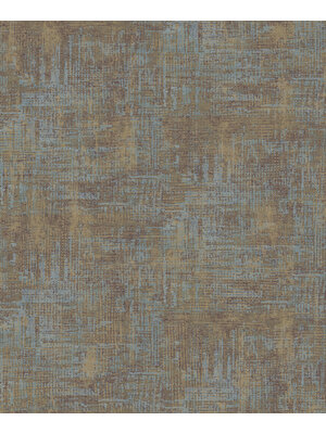 Dutch Wallcoverings Level Two - Antazit - Bruin/Blauw