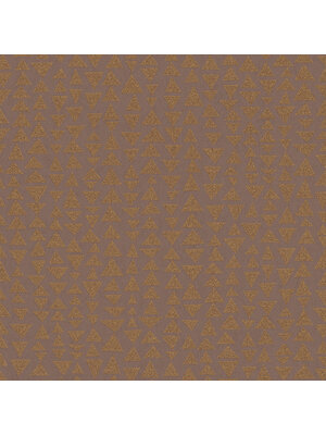 Dutch Wallcoverings Memento Br. - Bruin/Goud